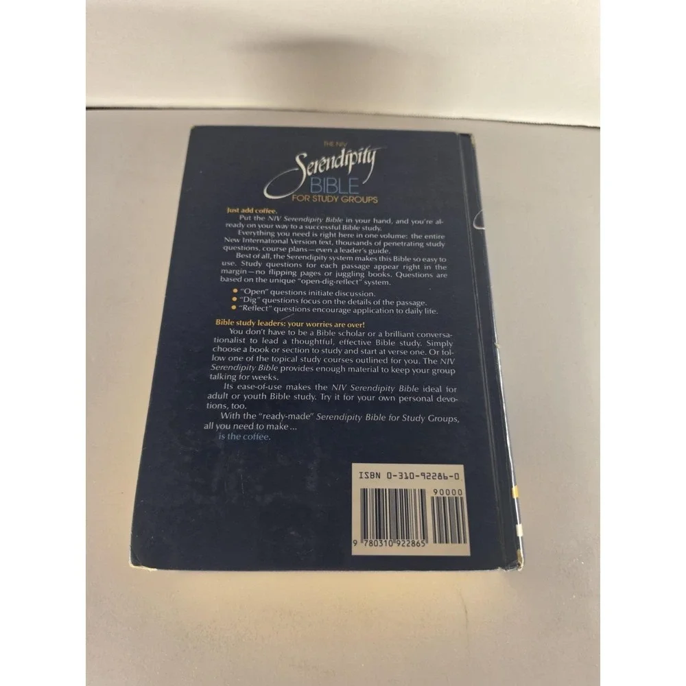 NIV Serendipity Bible for Study Groups Hardcover 1990 Zondervan 2nd Edition